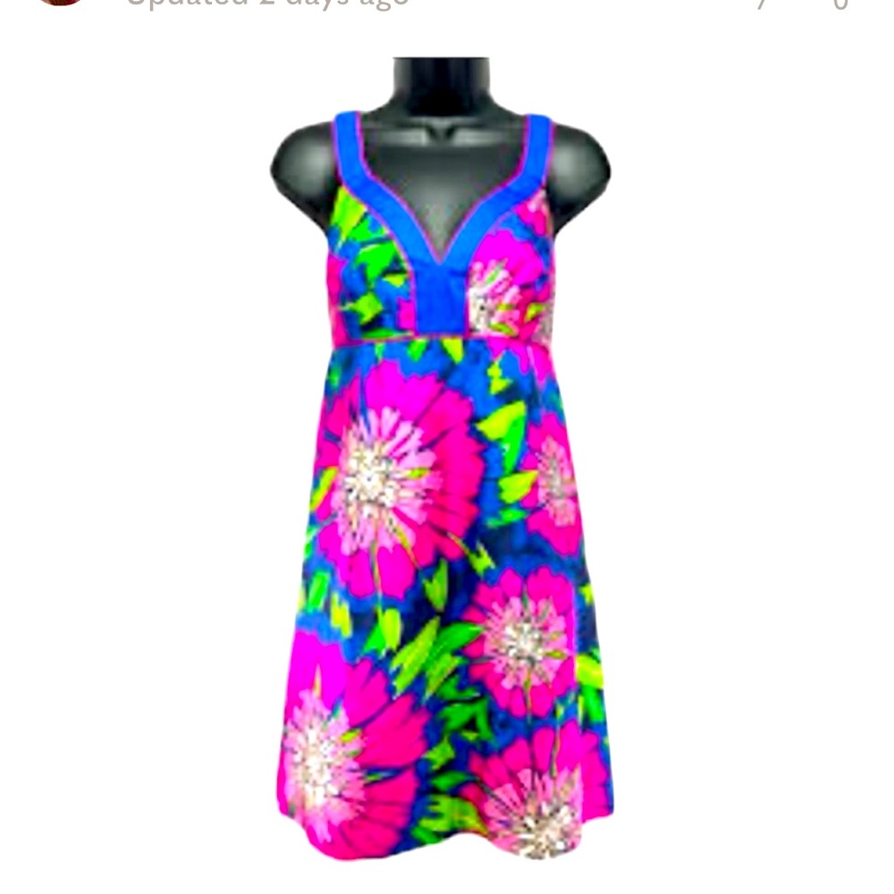 Lily Pulitzer Multi Color Floral Dress
